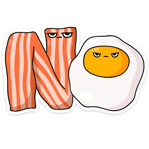 🙅‍♂️ Стикер «Завтрак» для Telegram