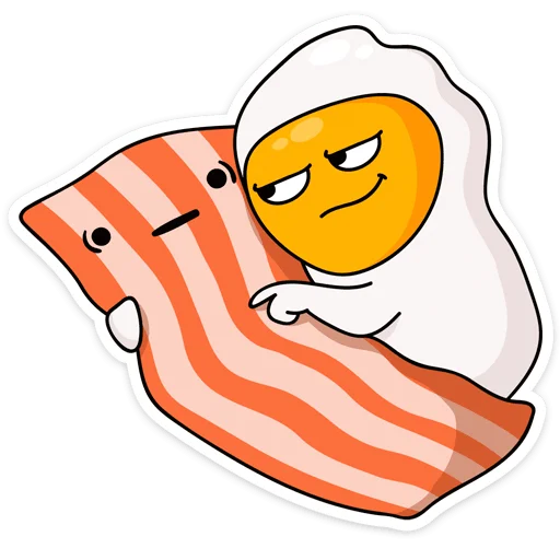 🤗 Стикер «Завтрак» для Telegram