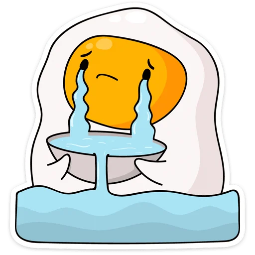 😭 Стикер «Завтрак» для Telegram