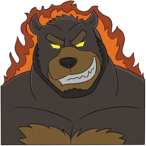 😈 Стикер «Bresnan Bear» для Telegram