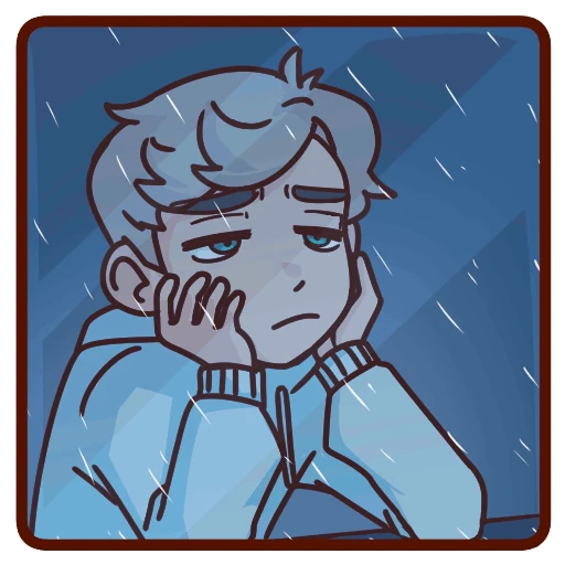 😔 Стикер «brff онямэ» для Telegram