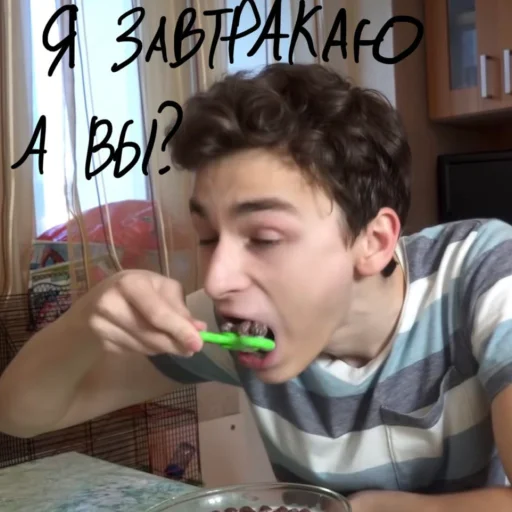 🥒 Стикер «Брайн пупс» для Telegram