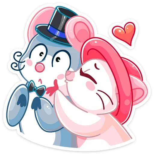 😘 Стикер «Бри и Блю» для Telegram