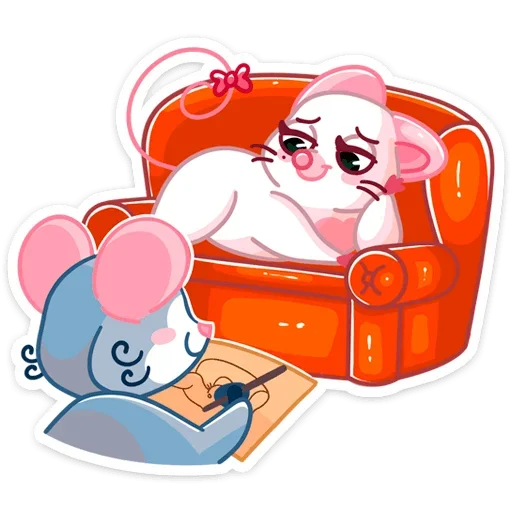 😘 Стикер «Бри и Блю» для Telegram