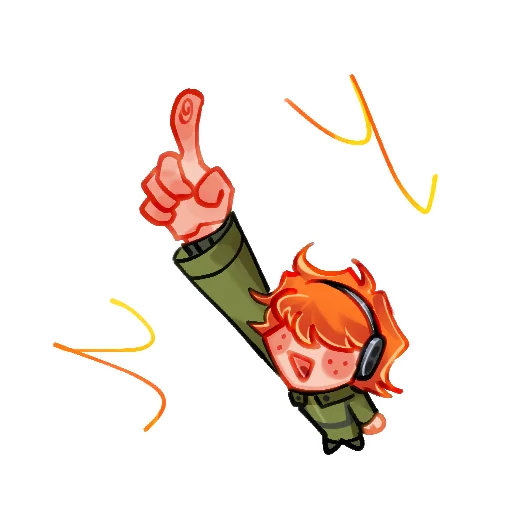 ☝ Стикер «Брифер» для Telegram