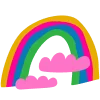 🌈 Эмодзи «Яркая жизнь - весёлый разноцветный шрифт» для Telegram