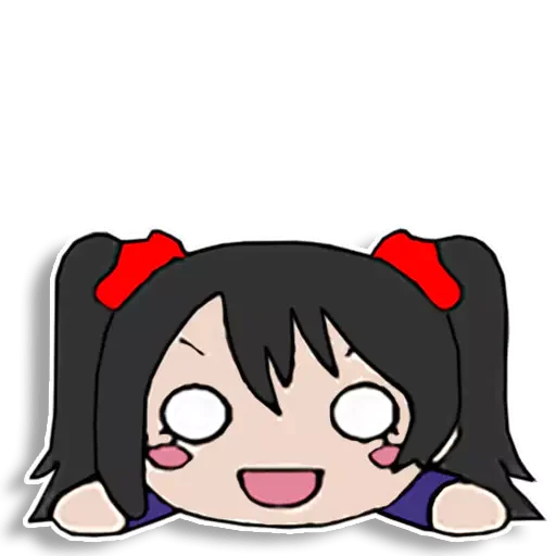 😶 Стикер «Nico love live» для Telegram