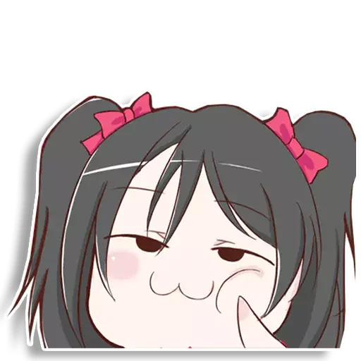 😺 Стикер «Nico love live» для Telegram