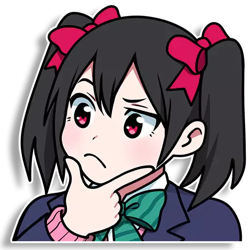🤔 Стикер «Nico love live» для Telegram