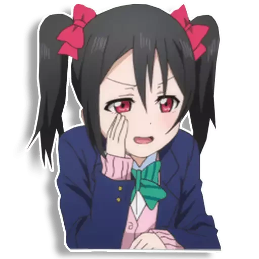 👂 Стикер «Nico love live» для Telegram