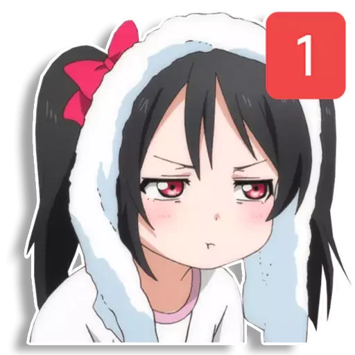😒 Стикер «Nico love live» для Telegram