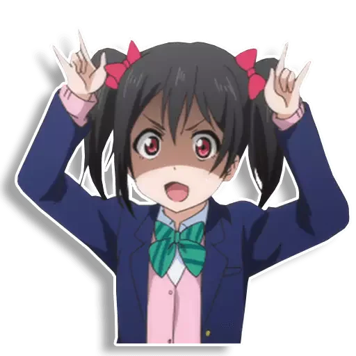 😱 Стикер «Nico love live» для Telegram