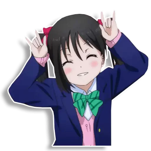 😊 Стикер «Nico love live» для Telegram