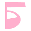 Стикер 2 pastel letters