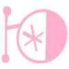 Стикер 32 pastel letters
