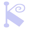 Стикер 12 pastel letters