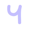 Стикер 24 pastel font