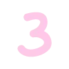 Стикер 52 pastel font