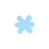 Стикер 61 pastel font