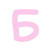 Стикер 2 pastel font