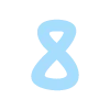 Стикер 57 pastel font