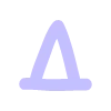 Стикер 5 pastel font