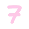 Стикер 56 pastel font