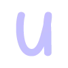 Стикер 43 pastel font