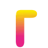 💛 Эмодзи «Яркие жёлто-розовые буквы и значки» для Telegram
