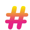 💛 Эмодзи «Яркие жёлто-розовые буквы и значки» для Telegram