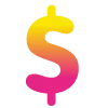 💛 Эмодзи «Яркие жёлто-розовые буквы и значки» для Telegram
