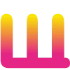 💛 Эмодзи «Яркие жёлто-розовые буквы и значки» для Telegram