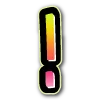 Стикер 61 bright alphabet 7