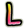 Стикер 46 bright alphabet 7