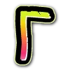 Стикер 4 bright alphabet 7