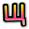 Стикер 27 bright alphabet 7
