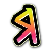 Стикер 33 bright alphabet 7