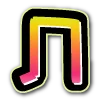 Стикер 13 bright alphabet 7