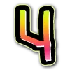 Стикер 25 bright alphabet 7