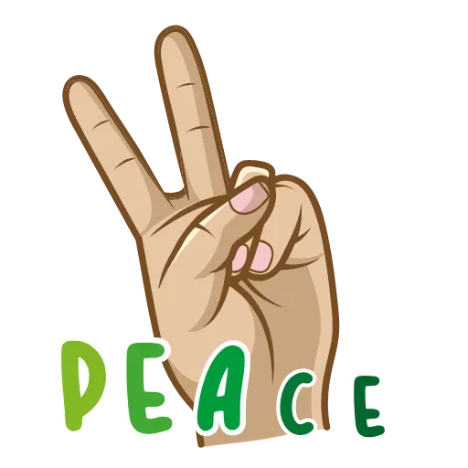 ✌️ Стикер «Яркий» для Telegram
