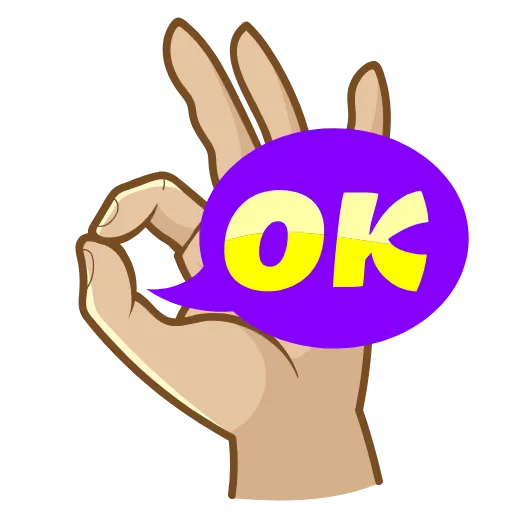 👌 Стикер «Яркий» для Telegram