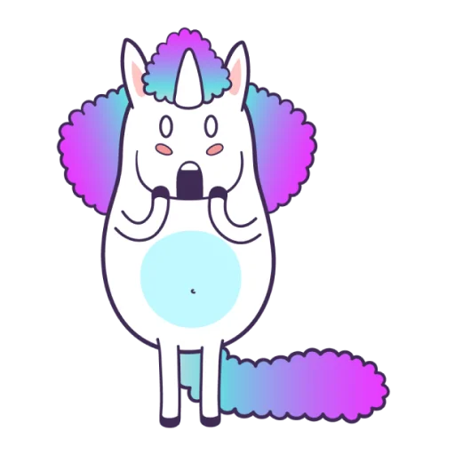 😱 Стикер «Bright Unicorns» для Telegram