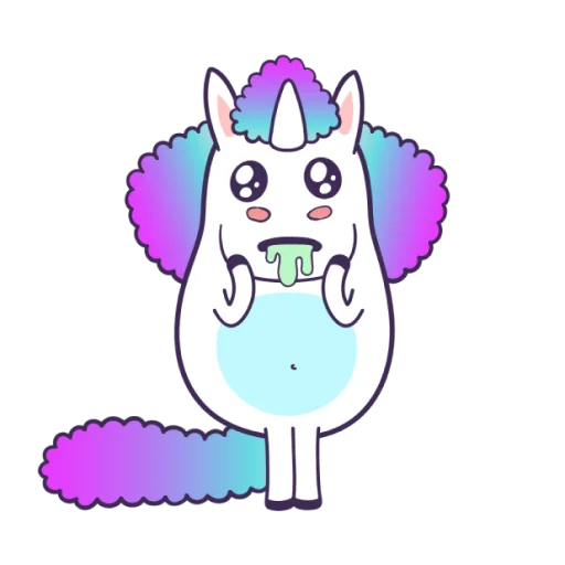 😋 Стикер «Bright Unicorns» для Telegram