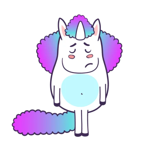 😔 Стикер «Bright Unicorns» для Telegram