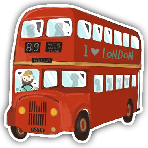 🚌 Стикер «london royals» для Telegram