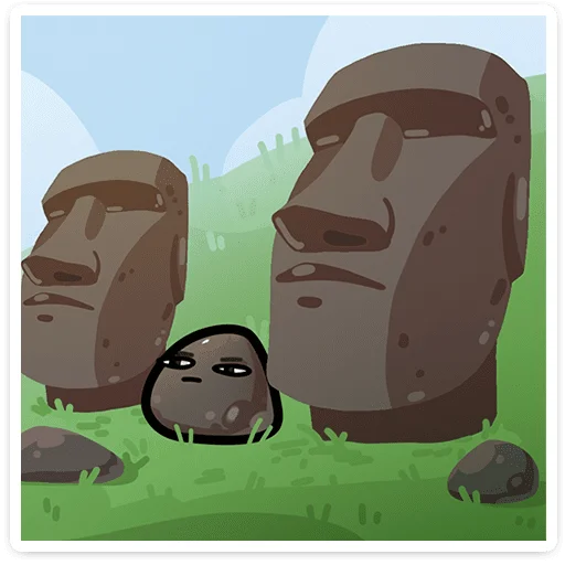 🗿 Стикер «Брок» для Telegram