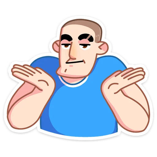 🤷‍♂️ Стикер «Пацаны» для Telegram