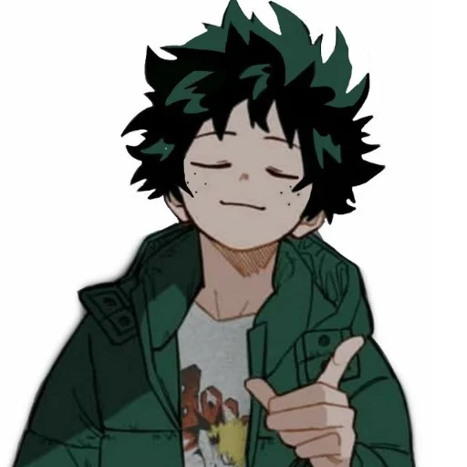 🌿 Стикер «Midoriya» для Telegram
