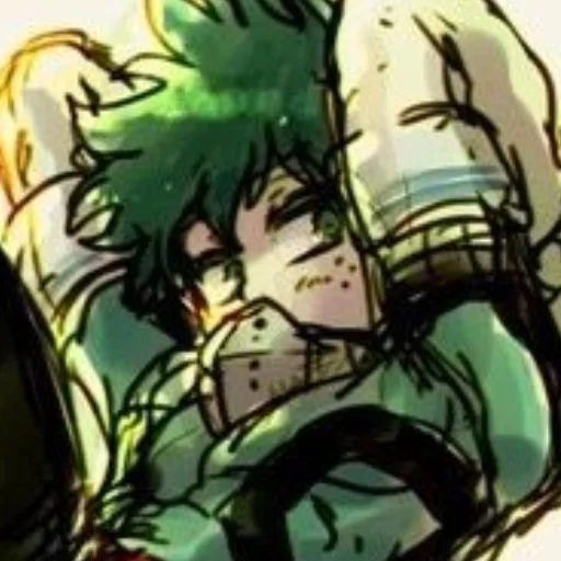 🌿 Стикер «Midoriya» для Telegram