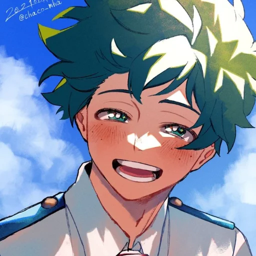 🌿 Стикер «Midoriya» для Telegram